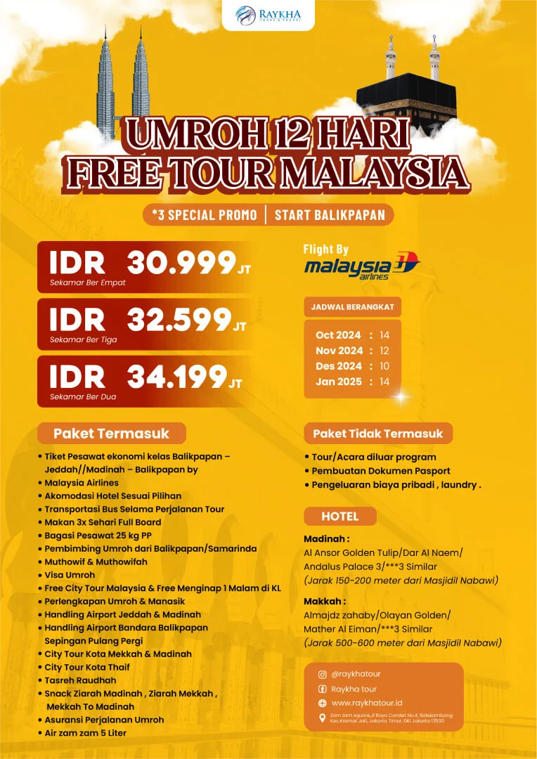 Paket Umroh Free Tour Malaysia