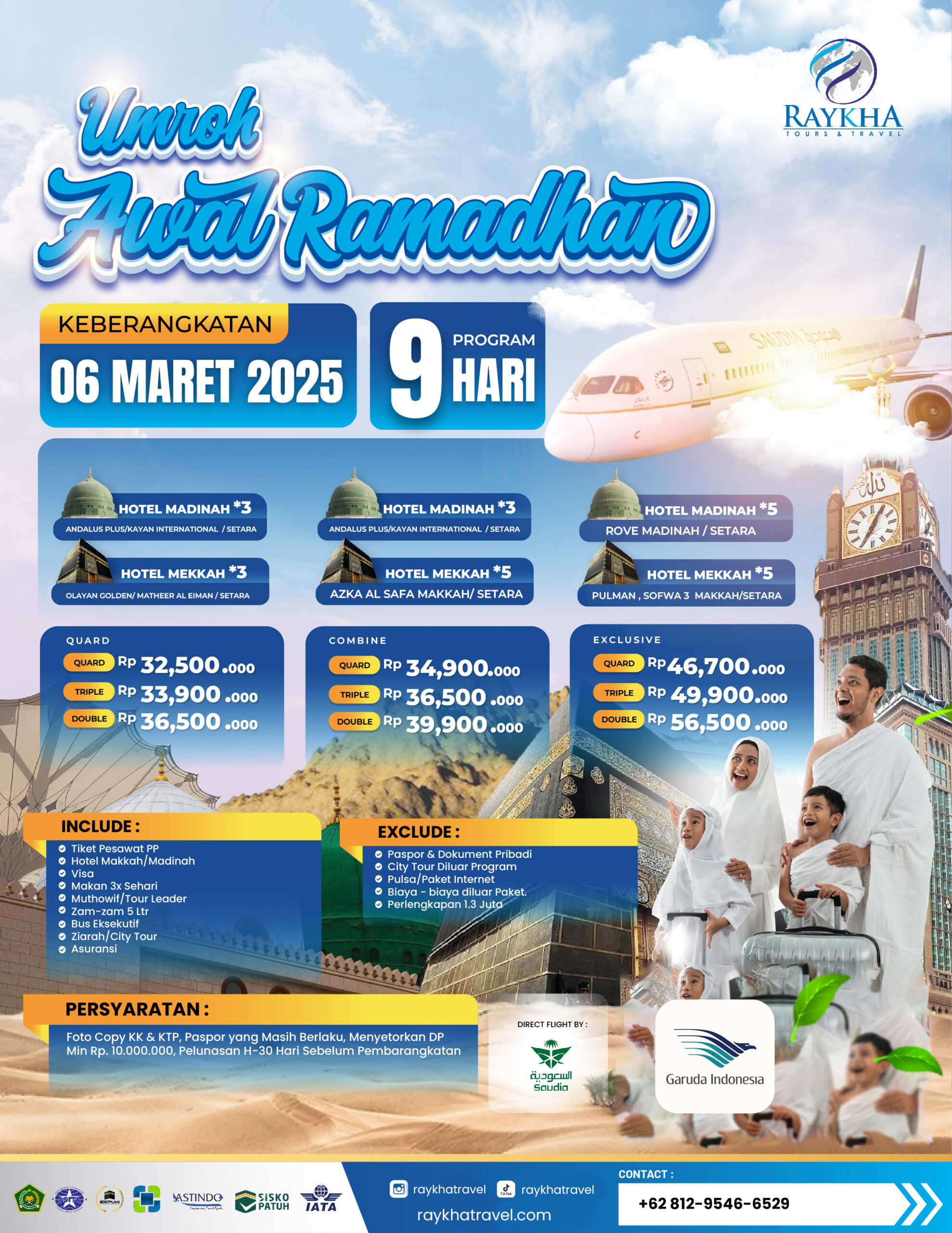 Umroh Awal Ramadhan 9 Hari Maret 2025